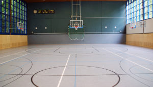 Linoleum Sportboden, Kosten Sporthallenboden, Sporthallenbau, Sportlinoleum