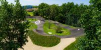 Moderne Pumptrack Anlage für Litzendorf