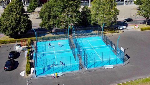 Ein mobiler Padel Court für Events und zur Aktivierung des Padel Courts.