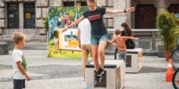 Slackline-Anlagen auf der FSB Cologne 2021