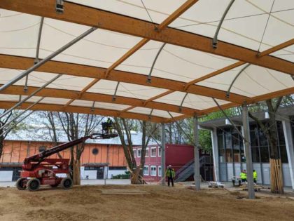 Der Bau der zweiten SMC2-Freilufthalle in Hamburg schreitet voran!