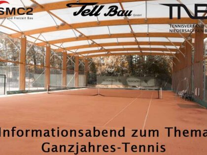 Der Tennisverband Niedersachsen-Bremen e.V. und seine Partner informieren am 28. Mai 2024 zum Thema Ganzjahres-Tennis